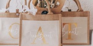 Small Jute Gift Bags