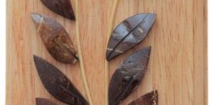 Flower Key Chain Holder in Coconut Shell Handmade