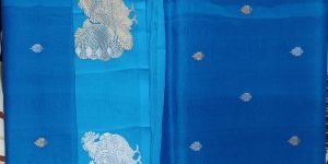 Katan Border Organza Silk Saree