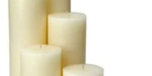 Soy Wax White Pillar Candle
