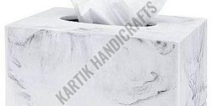 Alabaster Marble Rectangular Tissue Box