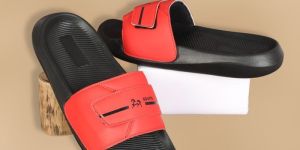 8513 Red Black Printed Men Slider