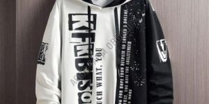 Classic Fleece Printed Hoodie Sweatshirts for Men