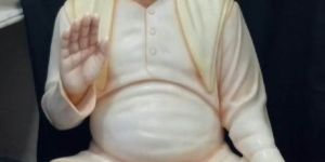 Blessing Pose Spiritual Human Marble Statue