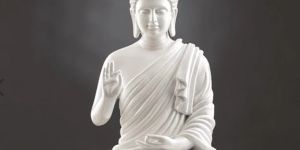 White Marble Buddha Statue