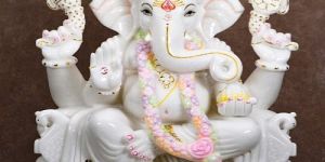 Multicolor Marble Ganesha Statue