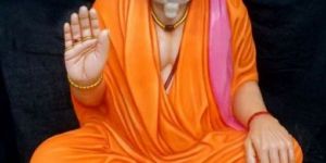 Orange Handcrafted Spiritual Human Marble Statue