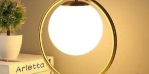 Round Iron Table Lamp