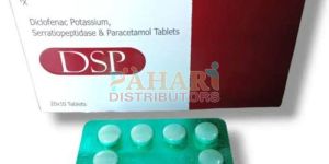 DSP Diclofenac Serratiopeptidase Paracetamol Tablets
