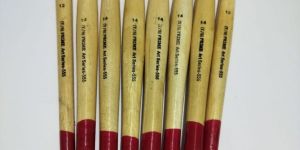 Flat Wooden Handle Synthetic Artist Brush