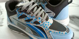 Shivay Collection Men's Blue Printed Sports Sneakers