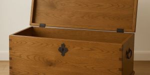 Rectangular Wooden Storage Box