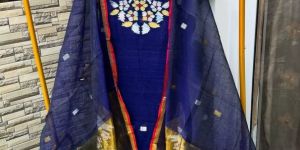 muslin wear jamdani 2 piece set kurti churidar material