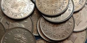 Bronze British India One Quarter Anna George Vi Coin