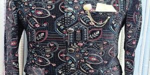 Mens Black Bandhgala Embroidered Jodhpuri Jacket