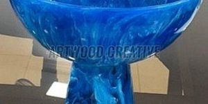 Blue Resin Ice Cream Bowl