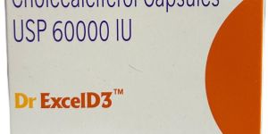60000 IU Cholecalciferol Vitamin D3 Capsule