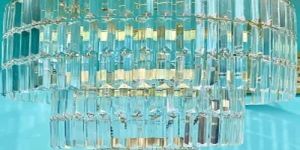 Cylindrical Glass Chandelier