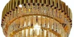 Golden Crystal Chandelier