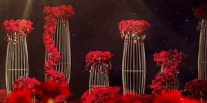 Iron Flower Decorative Stand