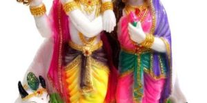 Marble Radha Krishna Statue 17 Cm