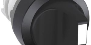 22mm Abb Panel Mount Black 2 Position Selector Switch