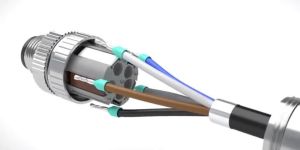 M12 5 Pin Circular Connector with Screw Lock