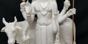 Marble Dattatreya Statue