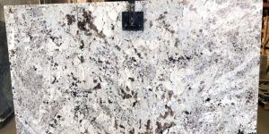 alaskan white white base light grey black silver granite slab