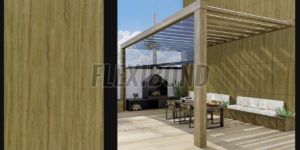 Burn Walnut Wood Finish Aluminum Composite Panel