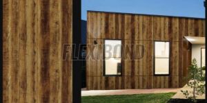 Saw Cut Wood Finish Aluminum Composite Panel