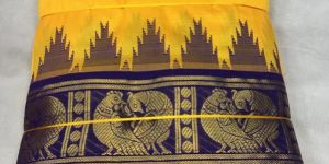 Korvai Silk Colour Dhoties with Design Border