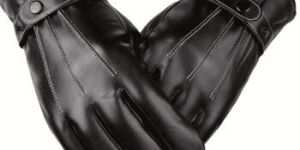 Black Leather Hand Gloves