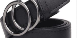 Mens Black Leather Belt