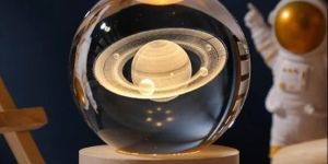 3D Galaxy Crystal Ball Night Lamp