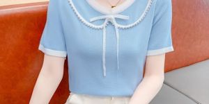 Cute Blue Crop Top