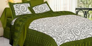 Sanganeri Print Bed Sheets Adi Manav