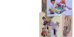 Cardboard Standee Stackable Cubes