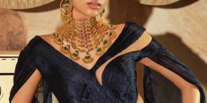 Bridal Satlada Gold Necklace Set
