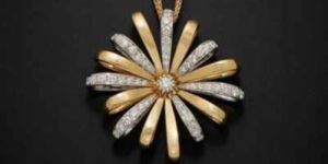 Diamond Gold Pendant Set