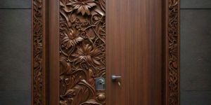 Teak Wood Double Door