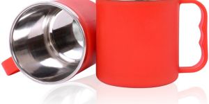 Plastic Steel Coffe Mug Multiple Color