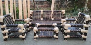 Bamboo Sofa Set with Tea Table Customise Design Premium Look