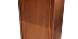 Two Shelves Teak Wooden Podium Stand
