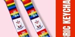 Fabric, Cloth, Satin Keychains