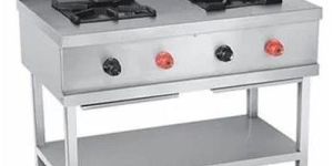 2 Stainless Steel Double Burner Indian Cooking