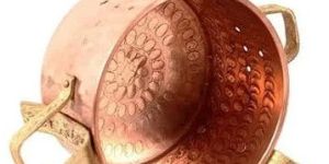 Copper Sigri With Brass Stand