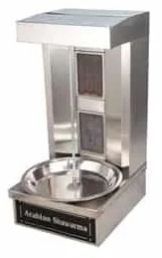 Stainless Steel Meat Holding Shawarma Table Top, For Restaurant