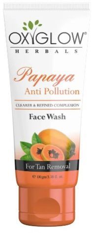 oxyglow herbals papaya anti pollution face wash