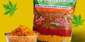 Yellow Sweet Tutti Frutti Candid Papaya, 1 Kg